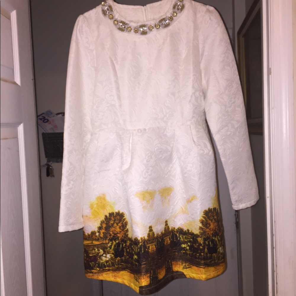 Jaquared baby doll dress NWOT